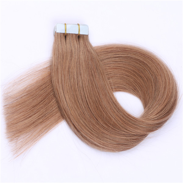 100% Remy human hair tape in hair extensions  XS072